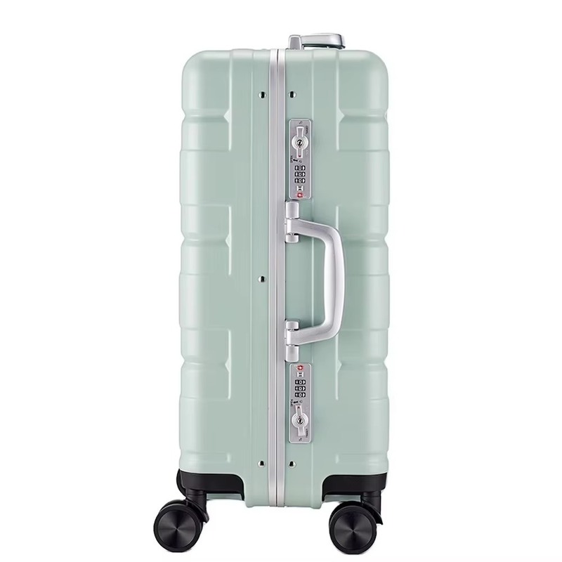 Outdoor Travel Trolley Suitcase Sets with Aluminum Trolley and 360 Degree Spinner Wheel