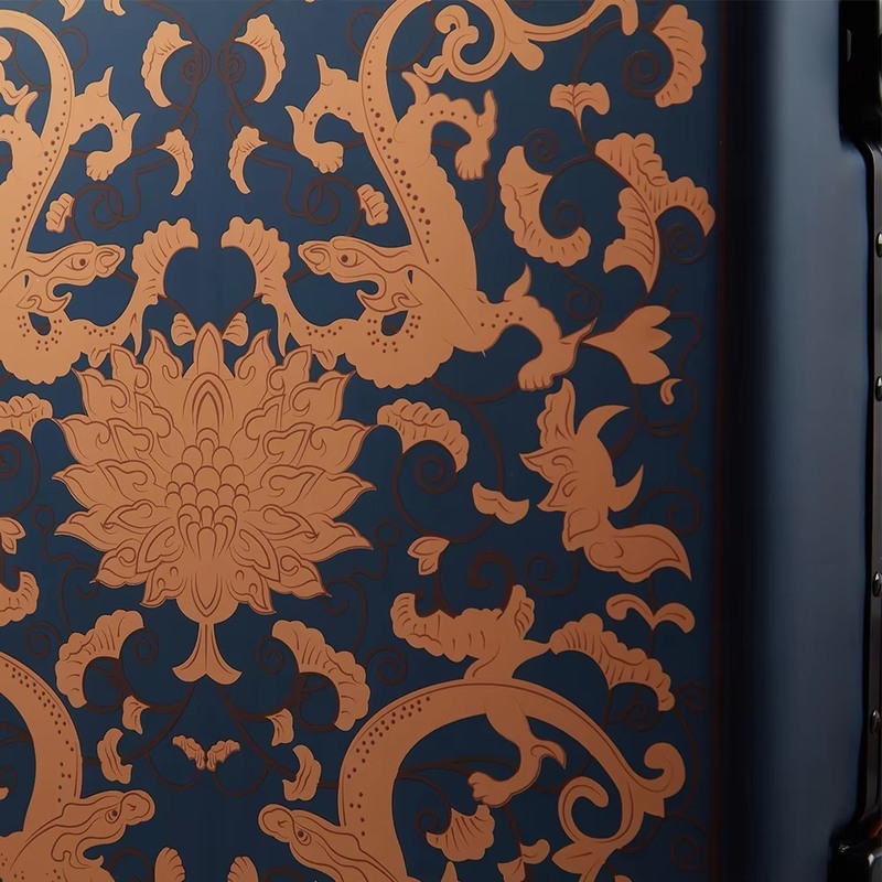 Unisex Red/Black 20 Inch Lightweight PC Travel Suitcase with 4 Silent Spinner Wheels and Durable Carry-On Bags