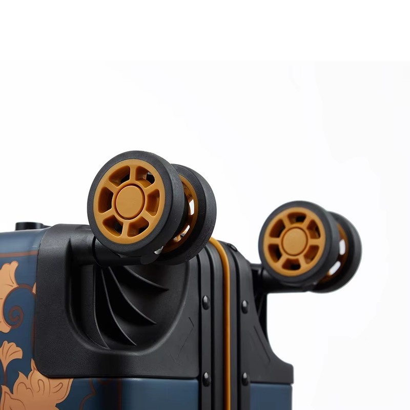 Unisex Red/Black 20 Inch Lightweight PC Travel Suitcase with 4 Silent Spinner Wheels and Durable Carry-On Bags