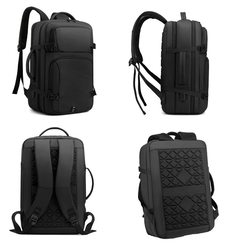 GPS Capacity 20-39 Litre Fashionable Blue Black Anti-Theft Waterproof Lightweight Laptop Backpack Customizable Logo for Business Travel