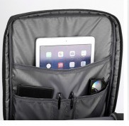 GPS Capacity 20-39 Litre Fashionable Blue Black Anti-Theft Waterproof Lightweight Laptop Backpack Customizable Logo for Business Travel