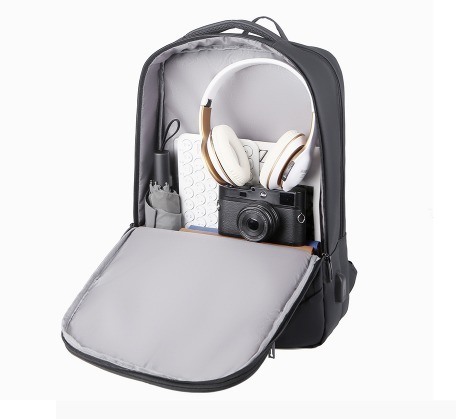 Daily Unisex Fashion Lightweight Black Anti-Theft Waterproof Laptop Backpack Customizable Logo Simple Classic Luxury Business Style