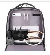 Customizable Logo Blue Black Anti-Theft Waterproof Nylon Lined Laptop Backpack for Business Travel 20-39 Litre Capacity