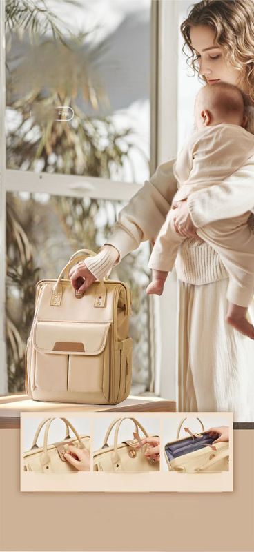 Mantenha seu leite materno seguro e protegido em suas viagens com esta mochila de maternidade à prova d'água com armazenamento isolado