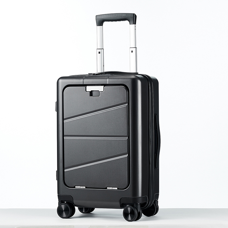 Quick Access Front-Door Luggage Front Opening Hard Shell Carry-on with Password Lock for Business Trips and Meetings