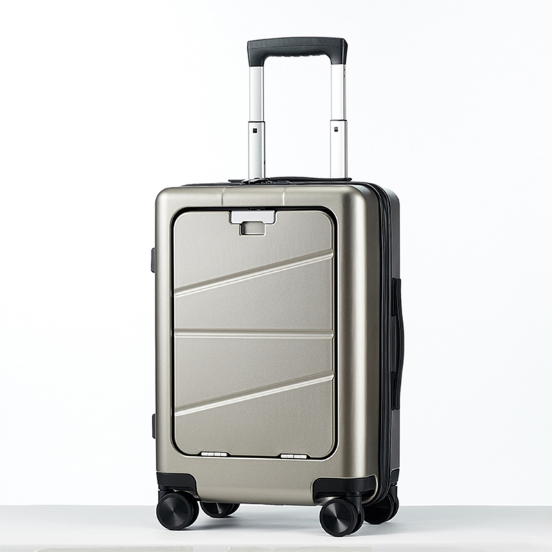 Quick Access Front-Door Luggage Front Opening Hard Shell Carry-on with Password Lock for Business Trips and Meetings
