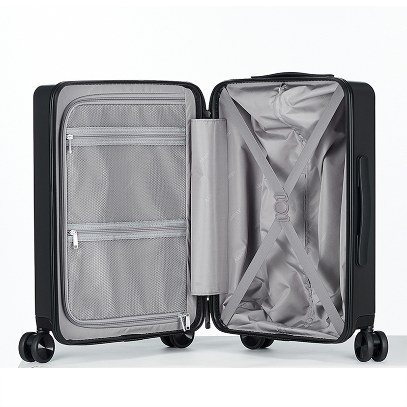 Quick Access Front-Door Luggage Front Opening Hard Shell Carry-on with Password Lock for Business Trips and Meetings