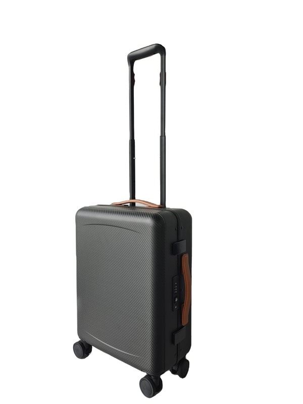 Customized Carry-On Suitcase with TSA Lock Spinner Wheels One-Piece Molded Carbon Fiber Luggage Luxury Hard Shell Luggage