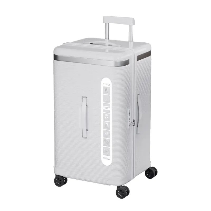 Design Fashion Travel Bags Luxury 20 Inch PC 4 Spinner Carry-On Luggage with Silent Wheels and Front Open Feature TSA Lock