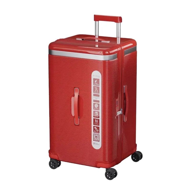 Design Fashion Travel Bags Luxury 20 Inch PC 4 Spinner Carry-On Luggage with Silent Wheels and Front Open Feature TSA Lock