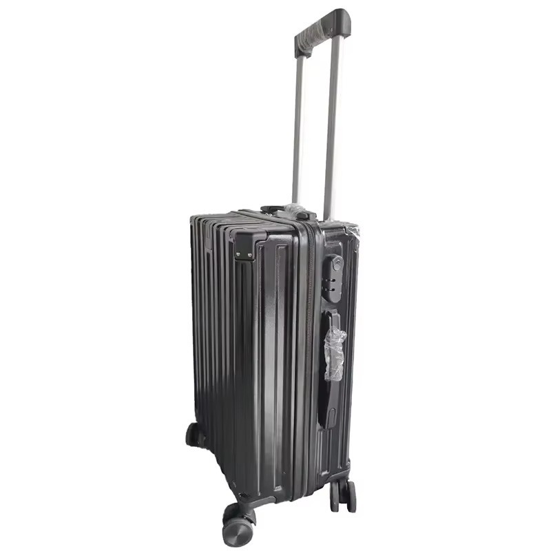 Lightweight Multi-Functional PC Carry-On Luggage with Cup Holder and Hanger Lining 210D Polyester