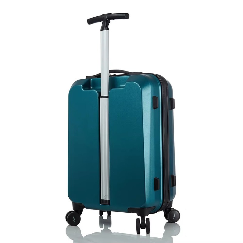 Simple Style Custom Designer Hardside Travel Lightweight Suitcases Single Pull Rod Zipper Checked Carry on Trolley Case PC Luggage