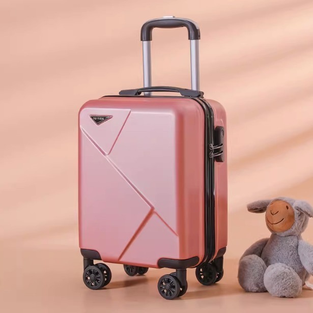 Airline Boarding 14-Inch Fabric Carry-On Luggage with Removable Wheel and Polyester Lining