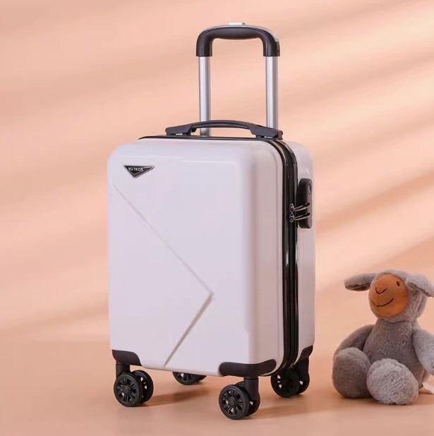 Airline Boarding 14-Inch Fabric Carry-On Luggage with Removable Wheel and Polyester Lining