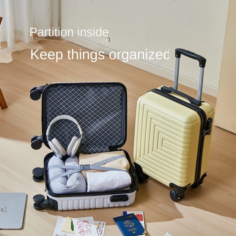 Customized Logo 14-Inch Fabric Luggage Case with Removable Wheel Airline Boarding Suitcase Spring and Autumn Travel