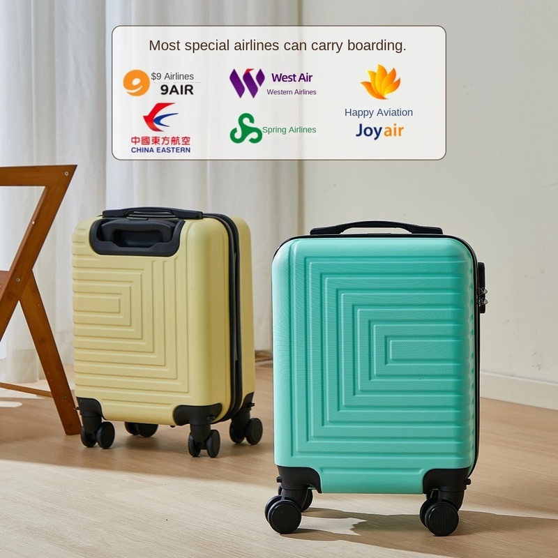 Customized Logo 14-Inch Fabric Luggage Case with Removable Wheel Airline Boarding Suitcase Spring and Autumn Travel