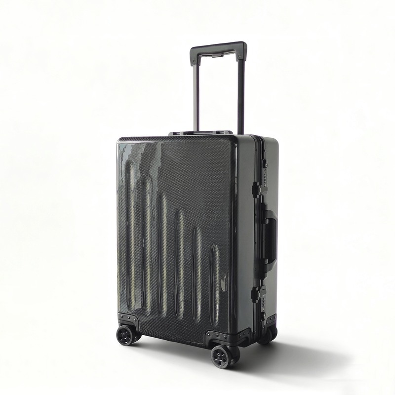Upgrade Your Travel Experience with Unisex Carbon Fiber Shell Luggage featuring Spinner Caster and TSA Lock