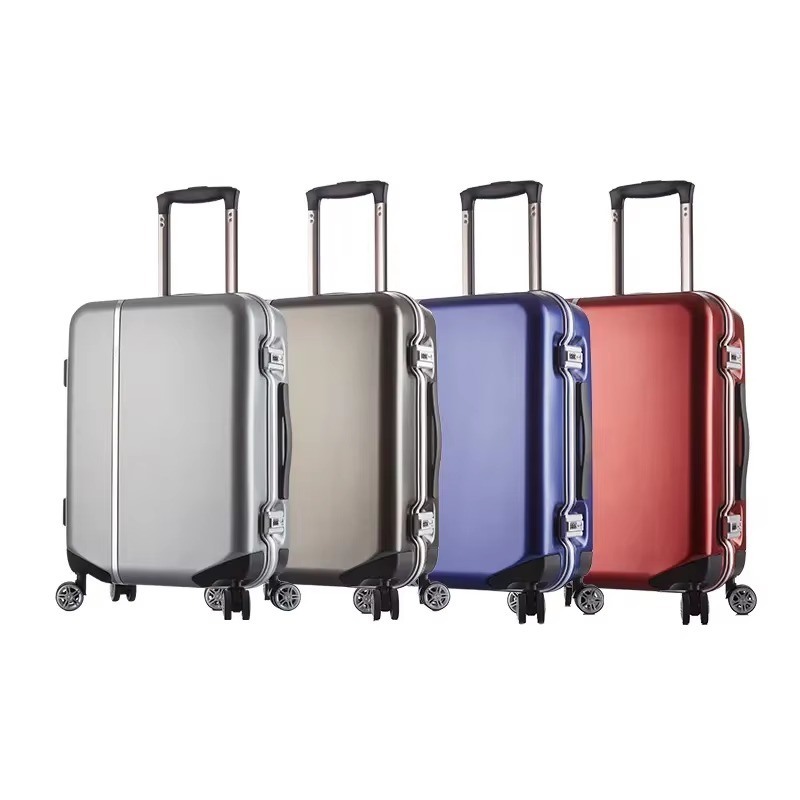Water Resistant Crystal PC Transparent Trolley Suitcases in Red/Blue/Silver/Grey Colors for Water-Resistant Travel Needs