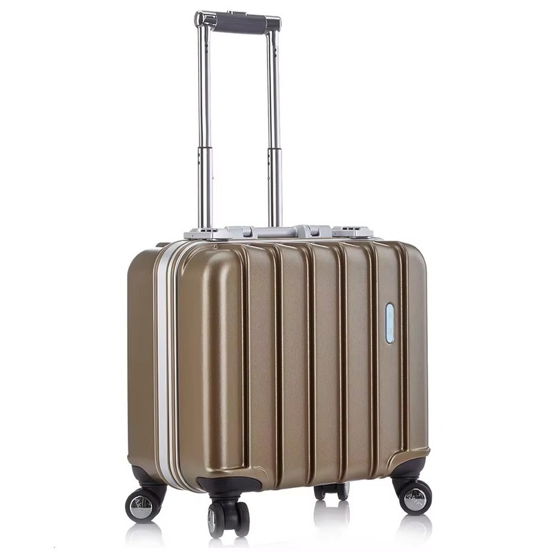 PC Trolley Case Classic Business Multipurpose Sports Suitcases Simple Fashionable Shirt Luggage OEM Small 4-Wheel Brown Tsa Lock