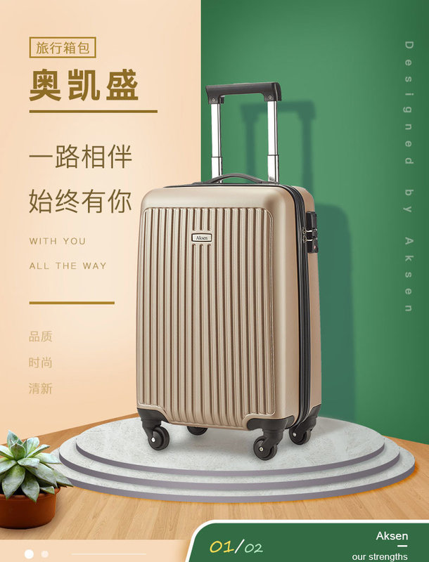 Sturdy Unisex Business Suitcase Luxury Hard Shell Carry-on Trolley Luggage with TSA Lock Best and Unisex Sturdy Suitcase