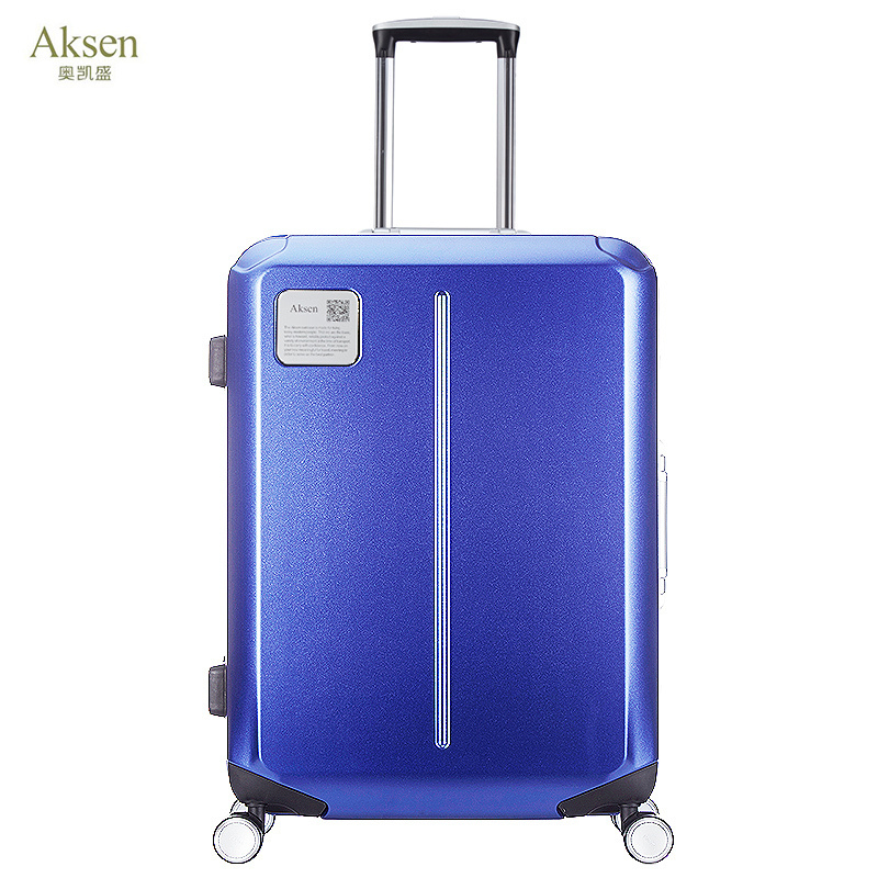 Mala de Negócios de Alumínio de 20 polegadas com Fechamento por Zíper, Luxuosa, com Rodas Giratórias, PC Leve e Resistente a Arranhões, Estilo Moderno, Bagagem de Mão