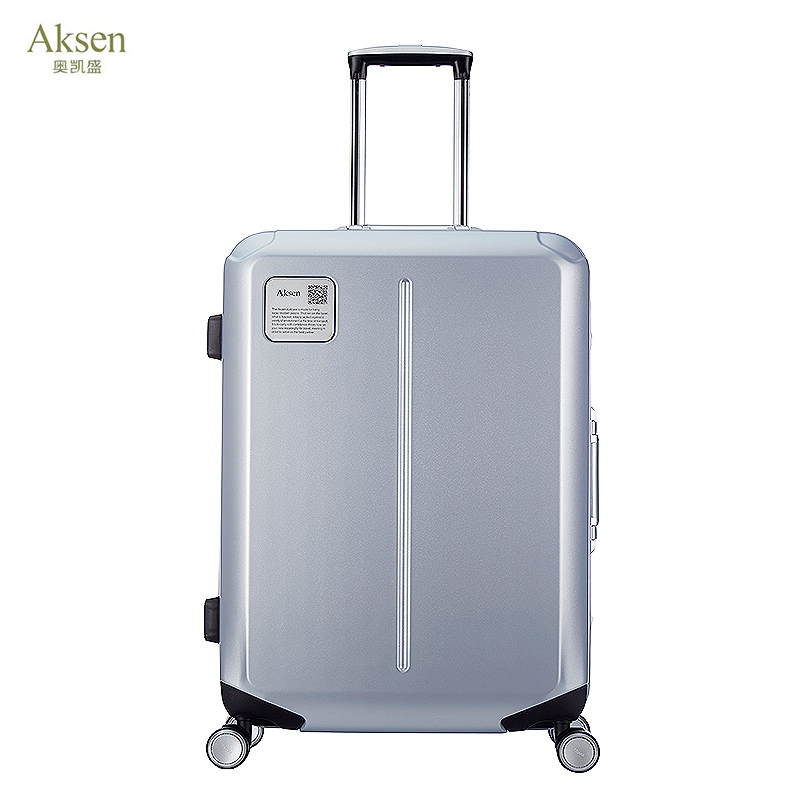 Mala de Negócios de Alumínio de 20 polegadas com Fechamento por Zíper, Luxuosa, com Rodas Giratórias, PC Leve e Resistente a Arranhões, Estilo Moderno, Bagagem de Mão