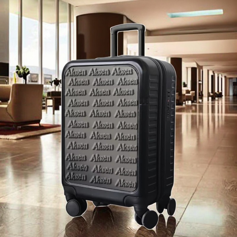 Light Weight Custom Logo Adjustable Handle Luxury Simple Travel Suitcase 20'' Modern 360° Silent Spinner Luggage Business