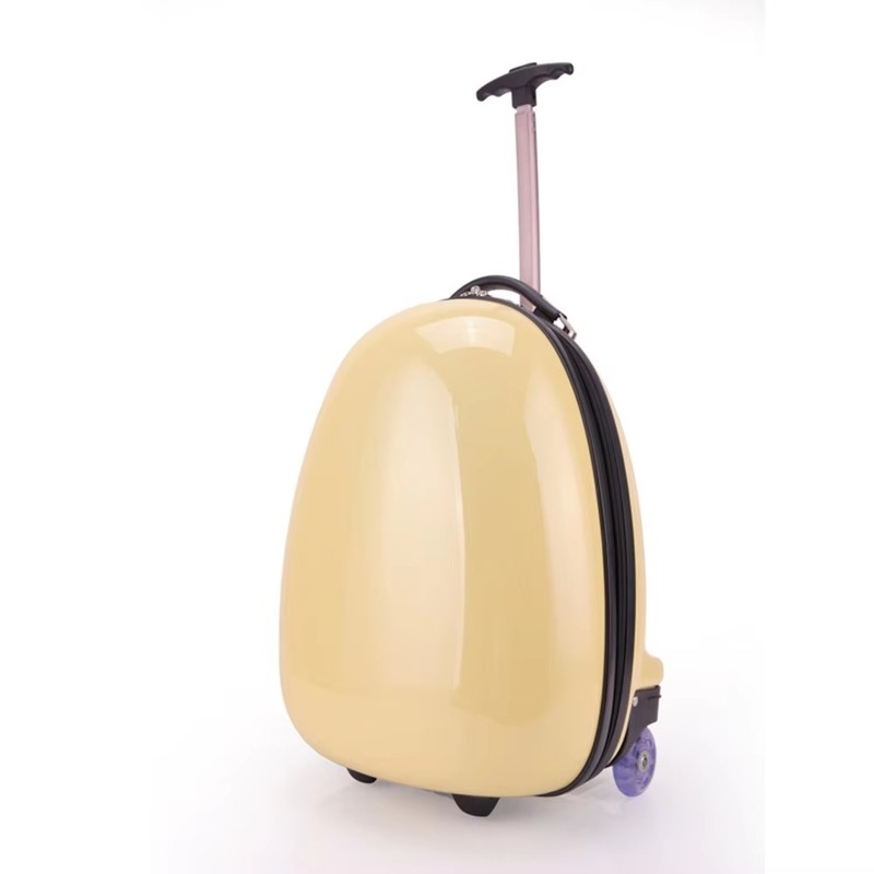 Travel Children Trolley Bag Lightweight Hard Shell Zipper Suitcase with Lock Yes and Kids Rolling Spinner Luggage