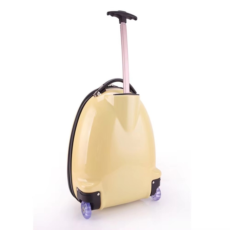 Travel Children Trolley Bag Lightweight Hard Shell Zipper Suitcase with Lock Yes and Kids Rolling Spinner Luggage