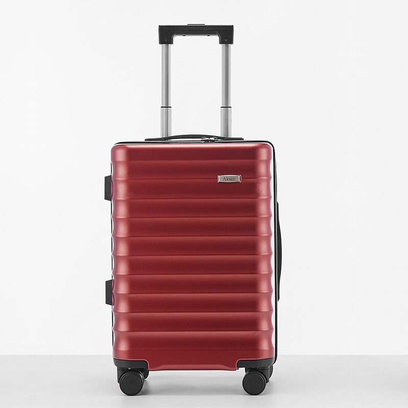 Drawbars Included and Durable Deep Green Textured Unisex Business Luggage Trolley Set Waterproof TSA Lock Carry-On Size