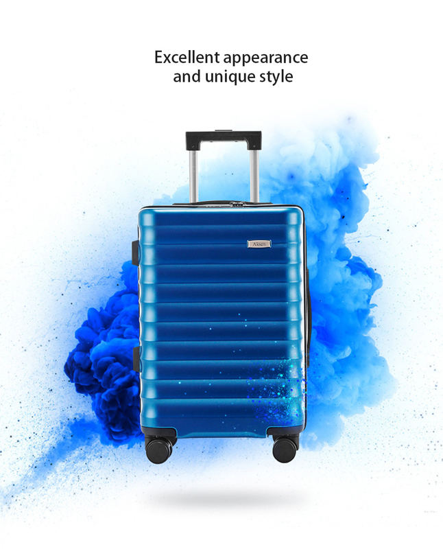 Drawbars Included and Durable Deep Green Textured Unisex Business Luggage Trolley Set Waterproof TSA Lock Carry-On Size