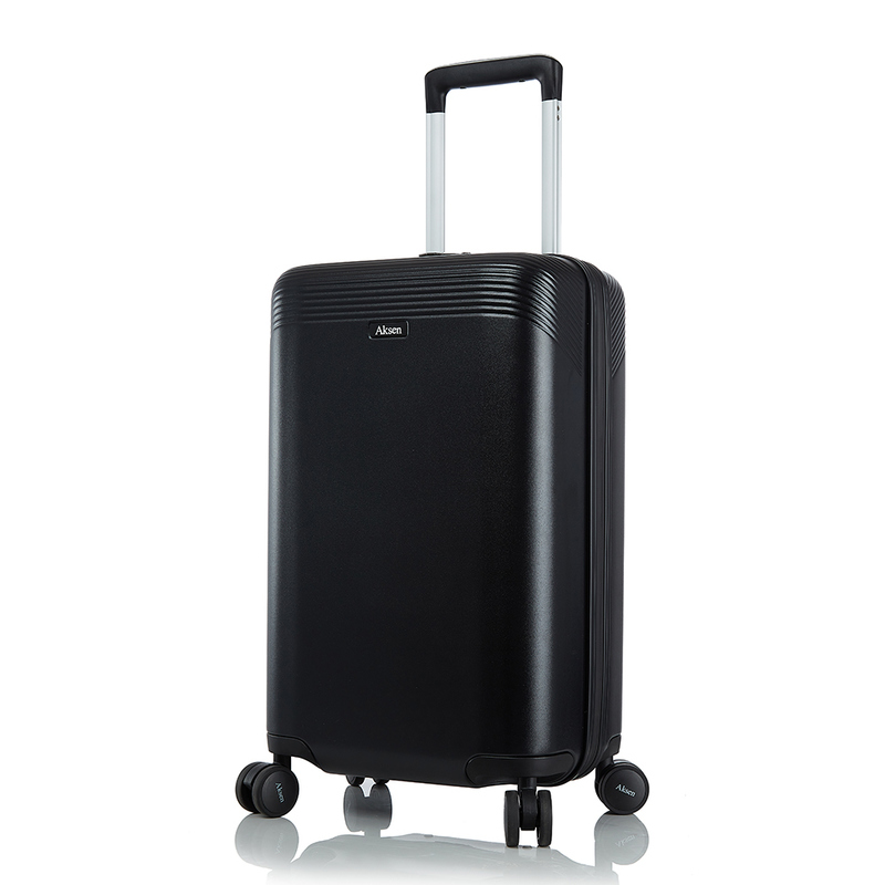 Aluminum Telescopic Rod Handle Hand Carry Green Cabin Spinner Suitcase With Fingerprint TSA Lock for Business Travel