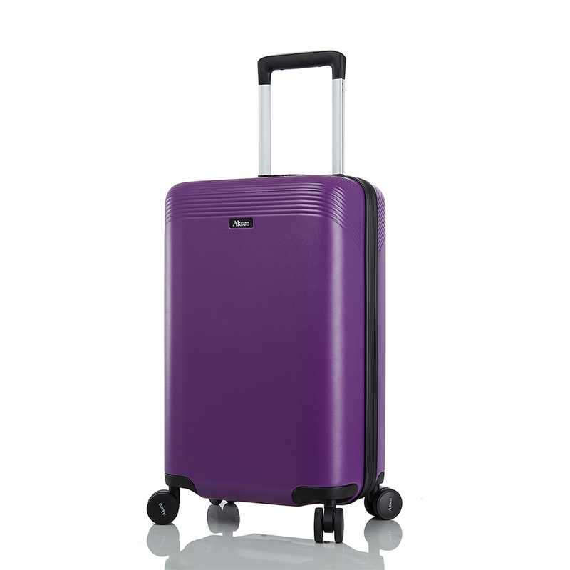 Aluminum Telescopic Rod Handle Hand Carry Green Cabin Spinner Suitcase With Fingerprint TSA Lock for Business Travel