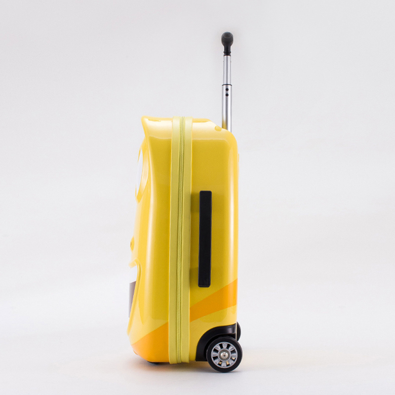 Yellow PC Kids Children School Luggage Suitcase Trolley Cabin Carry on Travel Waterproof Cartoon Pattern Pupil Luggage