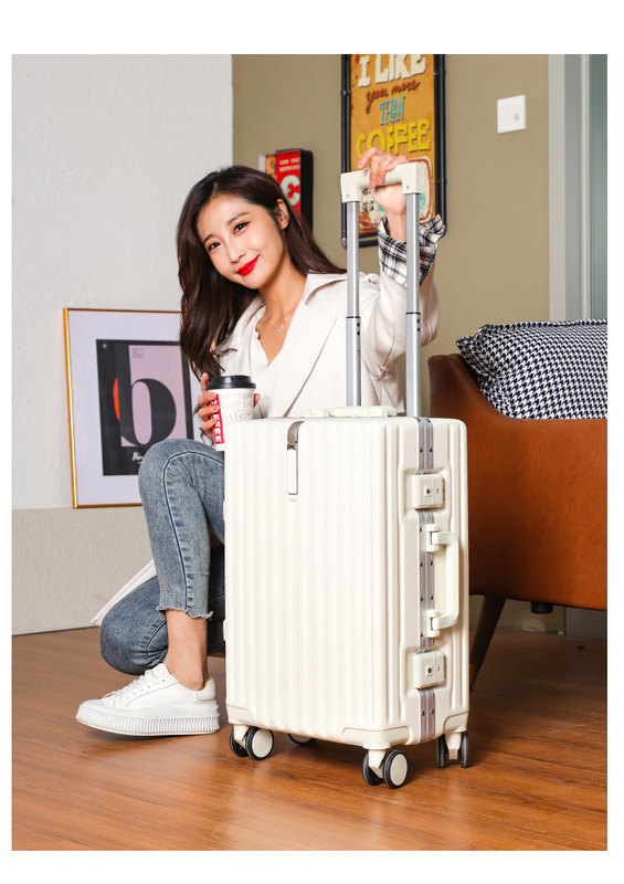 Universal Wheel Boarding Box for Travel Trendy Unisex Aoxin Paul Luggage Suitcase 20 24 26-Inch PC Trolley Aluminum Trolley