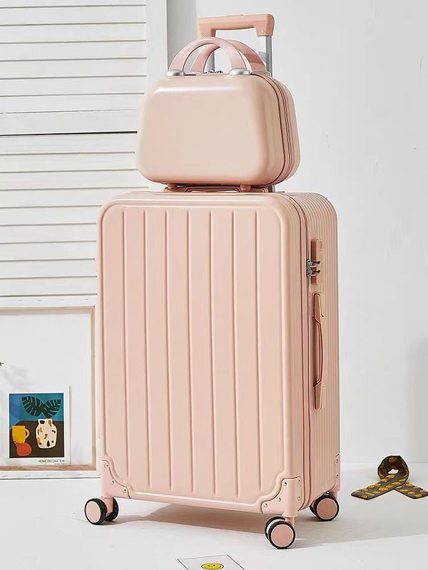 Mute Password Suitcase Green Large-capacity Luggage Set for Women Students Soft Handle Durable Thick Material Universal Spinner Wheels