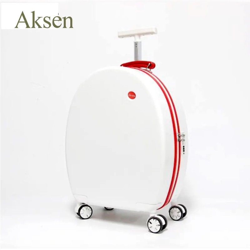 Cute Round Spinner Wheels Student Travel Luggage Unisex Combination Lock Suitcase for Trips