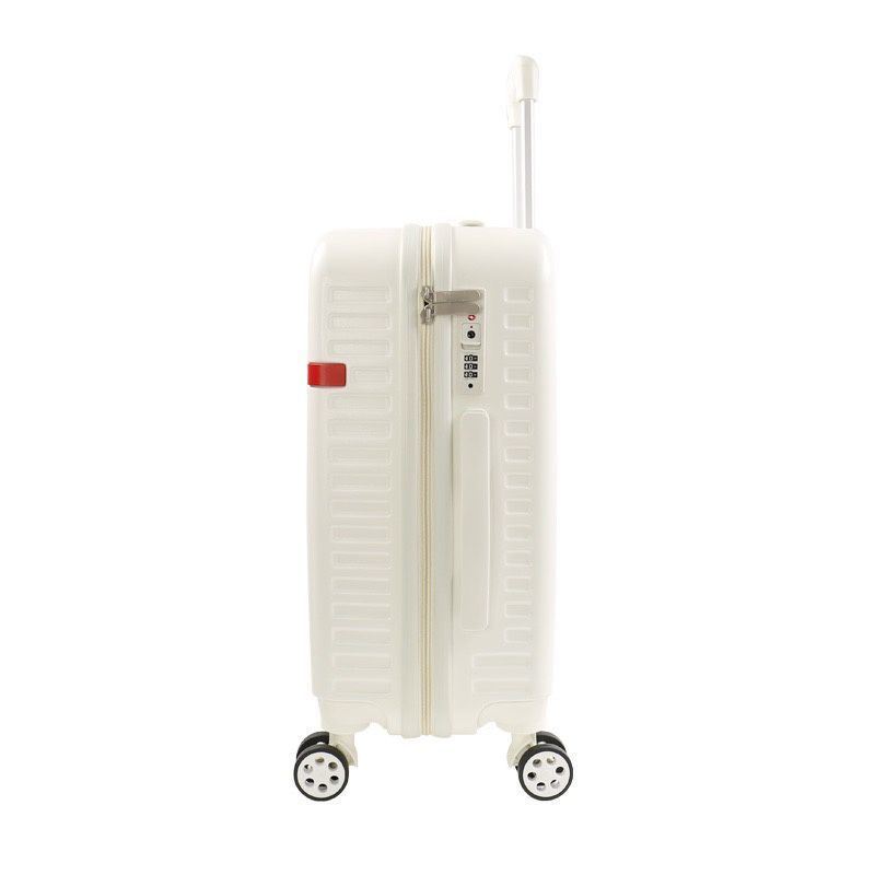 Aluminum Trolley 20 Inch Carry-On Luggage Minimalist Design for Students Business Travel Durable PP Spinner Cabin Case