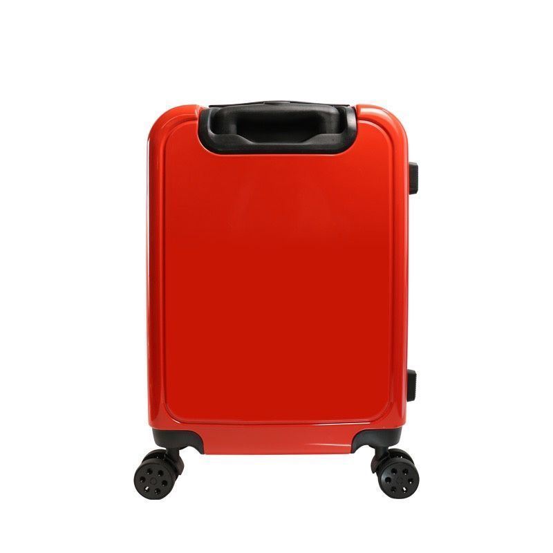 Aluminum Trolley 20 Inch Carry-On Luggage Minimalist Design for Students Business Travel Durable PP Spinner Cabin Case