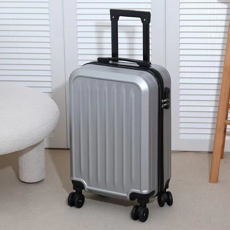 360° Spinner Wheels and Solid/Striped Design 20-Inch Luggage for Business Travel Minimalist Carry-On