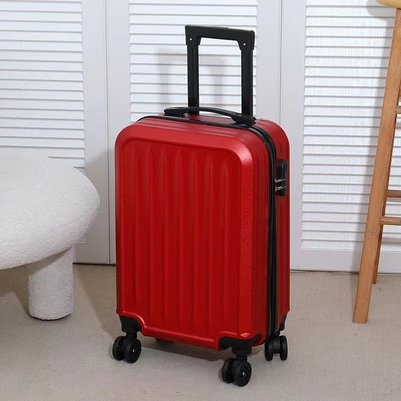 360° Spinner Wheels and Solid/Striped Design 20-Inch Luggage for Business Travel Minimalist Carry-On