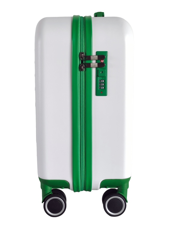 Zipper Closure 16inch ABS PC Hard-Shell Luggage Suitcase with 360° Spinner Wheels and Telescopic Handles Light Weight