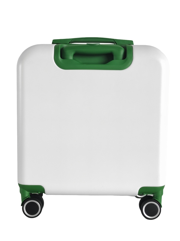 Zipper Closure 16inch ABS PC Hard-Shell Luggage Suitcase with 360° Spinner Wheels and Telescopic Handles Light Weight