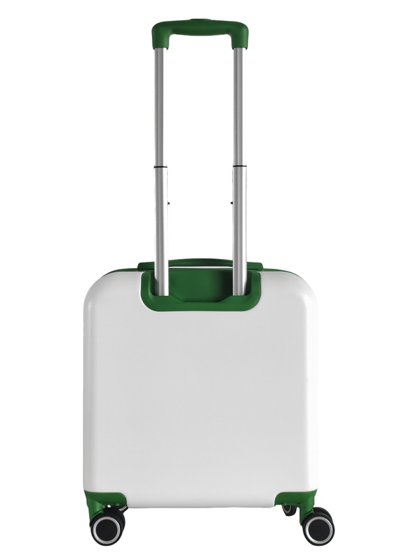 Zipper Closure 16inch ABS PC Hard-Shell Luggage Suitcase with 360° Spinner Wheels and Telescopic Handles Light Weight