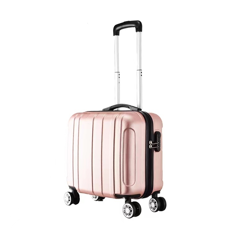 Unisex Fashionable Travel Suitcase with Smooth 360° Spinner Wheels and Lock Lightweight Chic Mini Student Carry-On Luggage