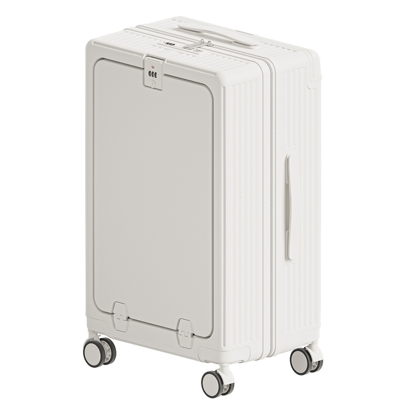 Expandable Wide Handle Suitcase for Unisex Stress-free Business Travel Spinner Wheels TSA Lock