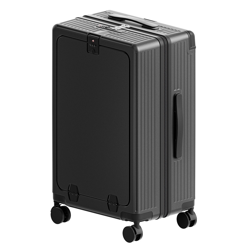 Expandable Wide Handle Suitcase for Unisex Stress-free Business Travel Spinner Wheels TSA Lock