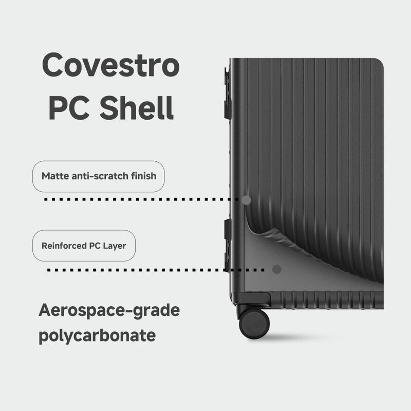 PC Aluminum Frame Travel Suitcase (20-inch) - German Covestro Material, Dual TSA Lock, Professional Luggage Manufacturer for Bulk Orders and Custom OEM Services