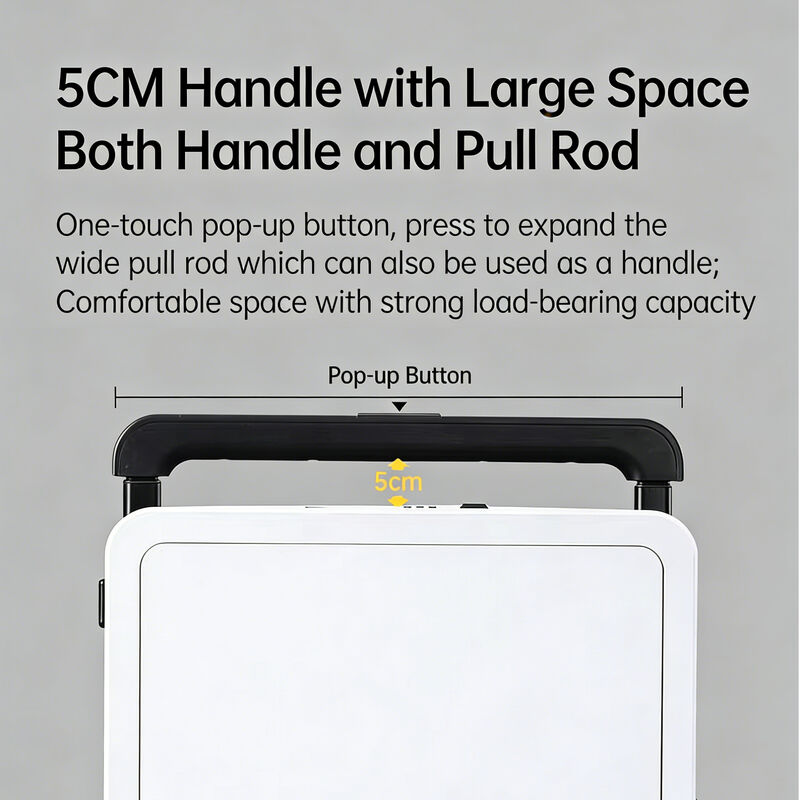 20-inch Hard Shell Business Suitcase with No-Zipper Design Front Opening Laptop Compartment and USB Port